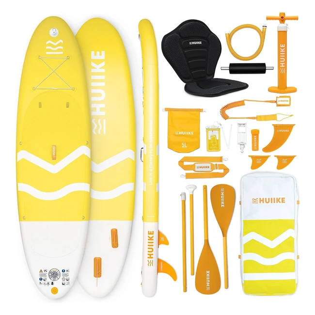 Paddle Gonflable Adulte Huiike - Stand Up Paddle avec Accessoires de Qualité
