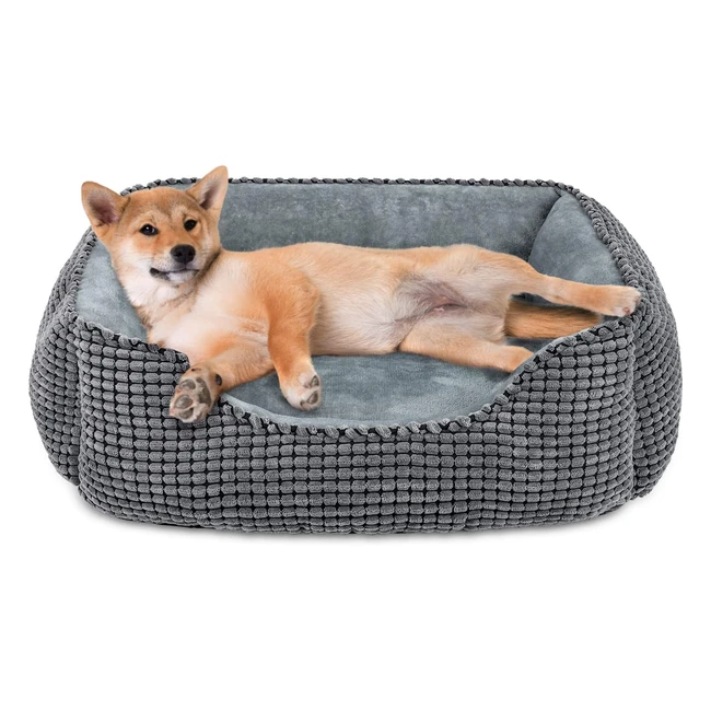 Panier Lit Duveteux pour Chien - Confortable et Lavable - Taille Moyenne - Jusqu'à 14kg
