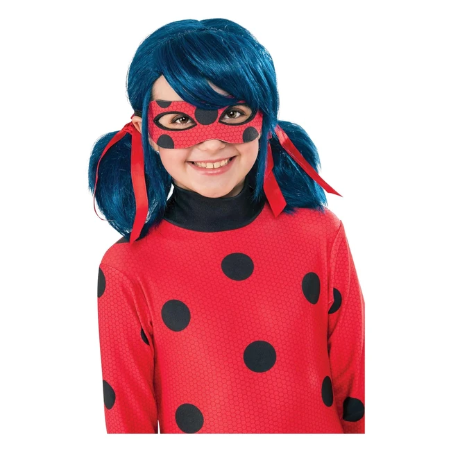 Parrucca Miraculous Lady Bug per Bambini - Taglia Unica