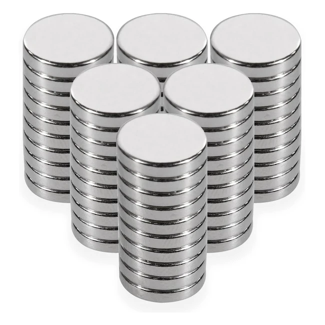Anpro 60 Pezzi Potenti Magneti Neodimio 10mm x 2mm - Ideali per Lavagne, Pareti e Frigoriferi