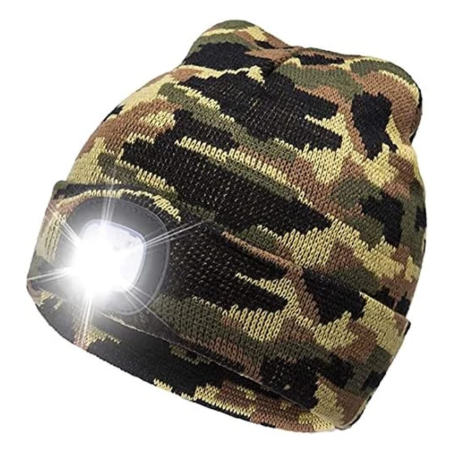 Cappello Uomo Illuminato Cotop - Berretto 4 LED con Luce - Invernale - Alpinismo