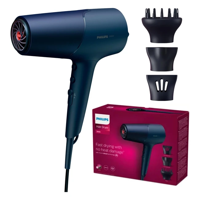 Philips 5000 Series Haartrockner FHN mit Thermoshield Technologie Volumendiffus