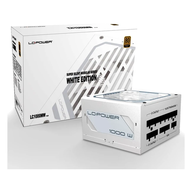 Alimentation PC modulaire 1000W certifiée 80 Plus Gold - LCPower