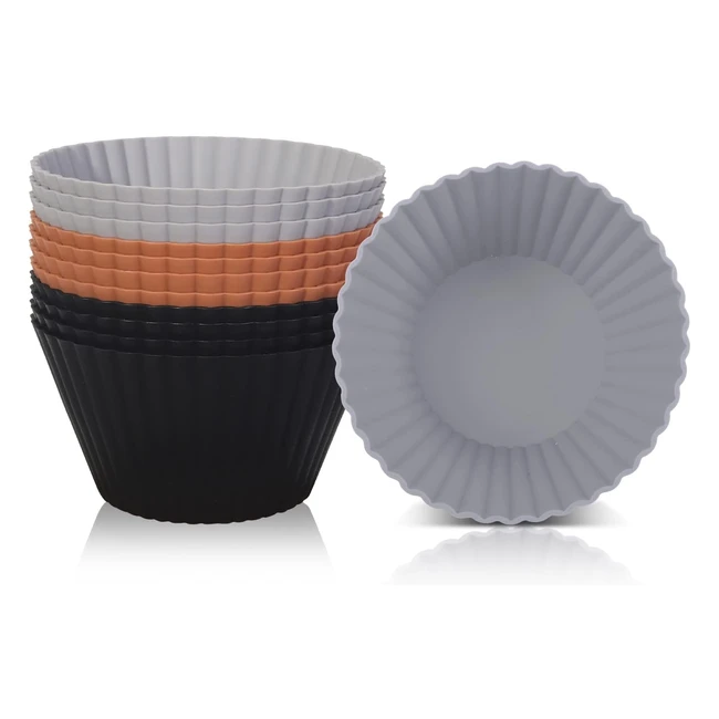 Stampo Muffin Grande Antiaderente 92cm - 12 Stampi Riutilizzabili in Silicone