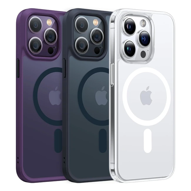 Torras iPhone 14 Pro Case - Magsafe zertifizierter Schutz - Magnetische Kraft - 