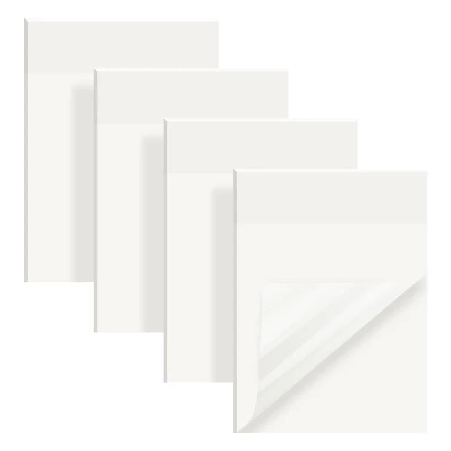 Note adesive trasparenti Vicloon 4 pacchi 200pcs 70 95mm - Impermeabili, riutilizzabili