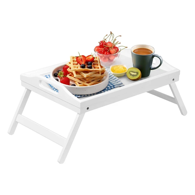 Vassoio da letto pieghevole con manici per colazione - Portatile e resistente