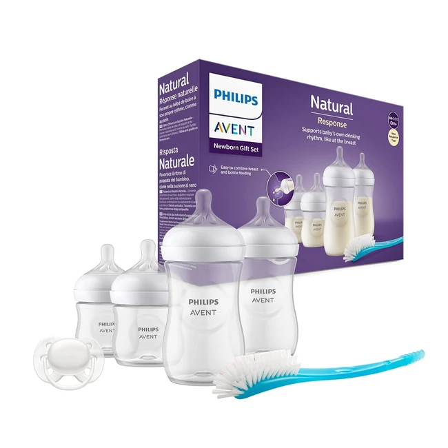 Philips Avent Natural Response Babyflaschen Geschenkset fr Neugeborene - 4 Bab