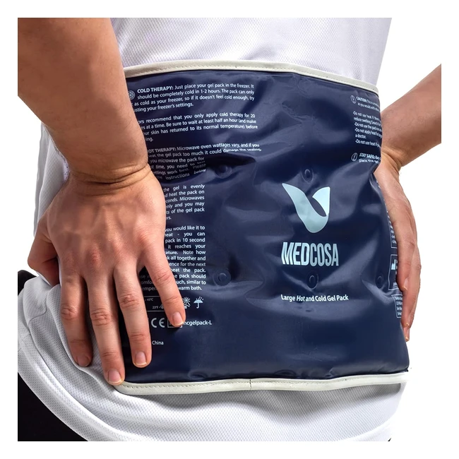 Poche de Gel ChaudFroid Rutilisable Medcosa - Soulagement Douleurs Genou Dos