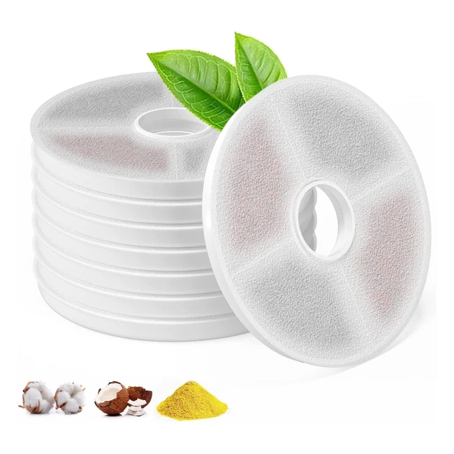 Filtre Fontaine Eau Chat Apetdola 2L - Pack de 8 Filtres de Rechange 6 Couches