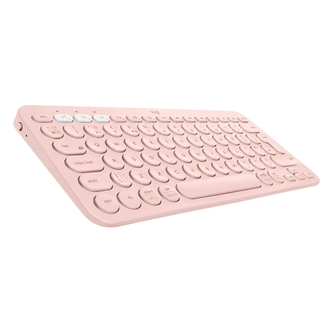 Teclado inalámbrico Logitech K380 para Windows, Apple, Android - Rosa