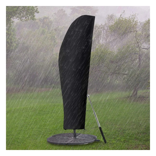 Gemitto Protective Parasol Cover - Snowproof, UV Resistant, Windproof - 280x30x81cm