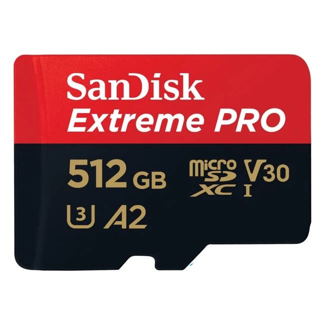 SanDisk 512GB Extreme Pro SDXC Card - RescuePro Deluxe - Up to 200MB/s - UHS-I Class 10 U3 V30