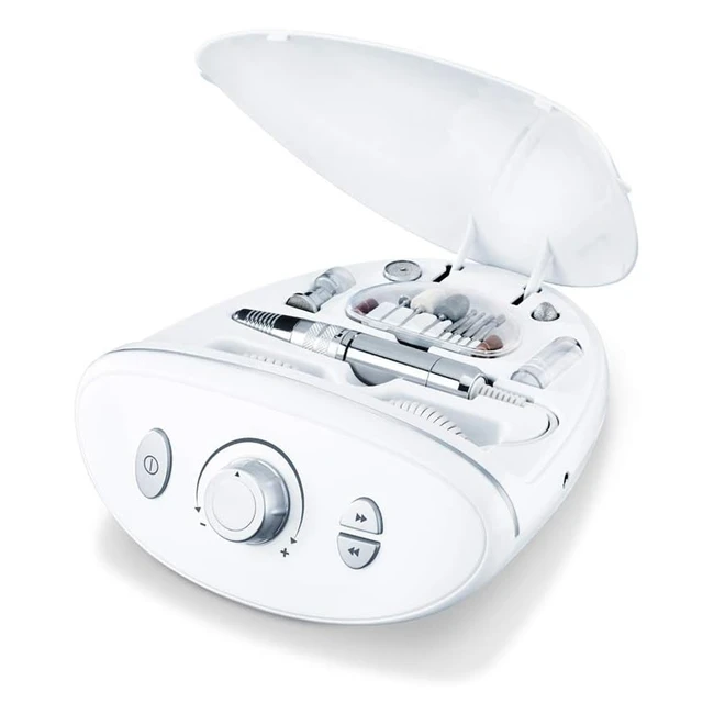 Beurer MP 100 - Station professionnelle de manucure/pédicure - 10 embouts en saphir et feutre - Jusqu'à 20 000 tr/min