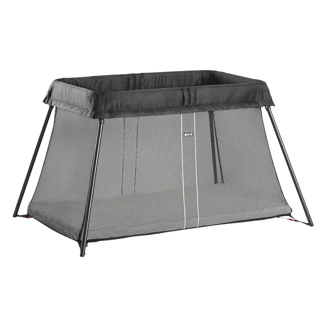 Lit parapluie BabyBjörn Light Noir - Pliable et confortable