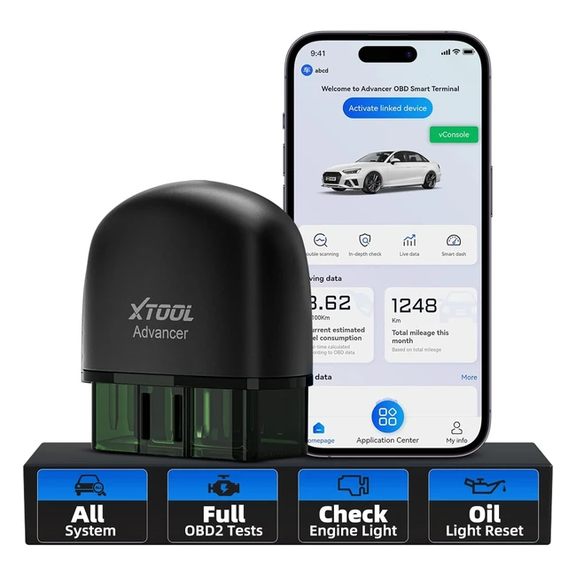 Xtool AD20 Pro OBD2 Scanner - Wireless Car Diagnostic Tool - Full Systems Scan - Oil Reset - Performance Test - Voltage Test - Check Engine Fault Code Reader