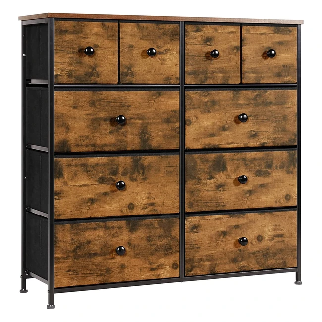 LyncoHome Chest of Drawer - 10 Drawers Dresser | Deep & Large | Easy to Assemble