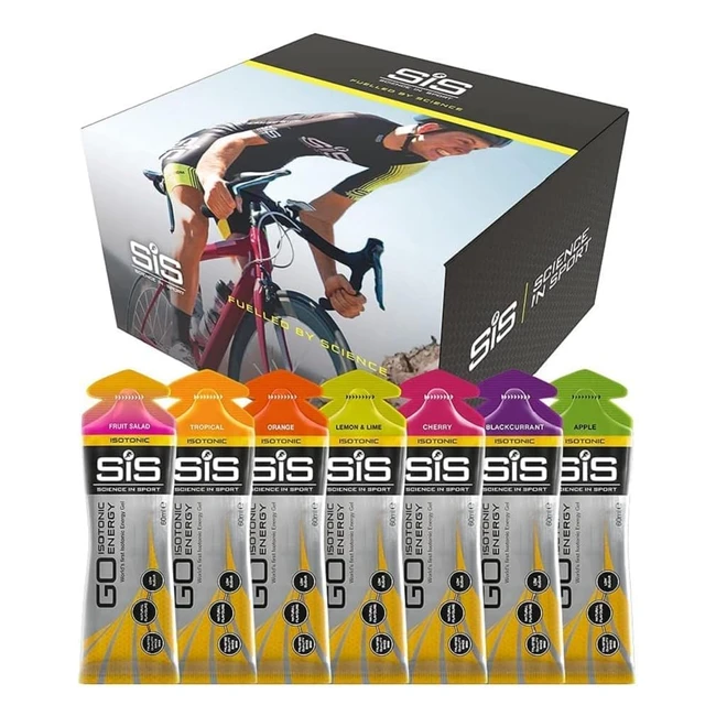 Science in Sport Go Isotonic Energy Gels - 35 Pack - Assorted Flavours - 22g Carbs - Low Sugar