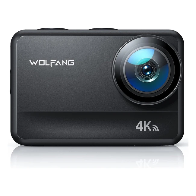 Cámara Deportiva Wolfang GA400 4K 60fps 24MP 8M Barebones - Resistente al Agua 40m - WiFi - Videocámara EIS Shakeproof