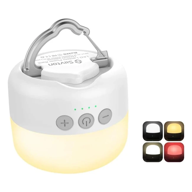 Siivton Camping Lantern Rechargeable - 5200mAh Power Bank - Ultra Bright Outdoor
