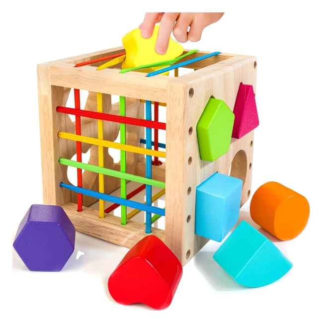 Juego de Cubo Clasificador Montessori para Bebés - Aprendizaje y Diversión