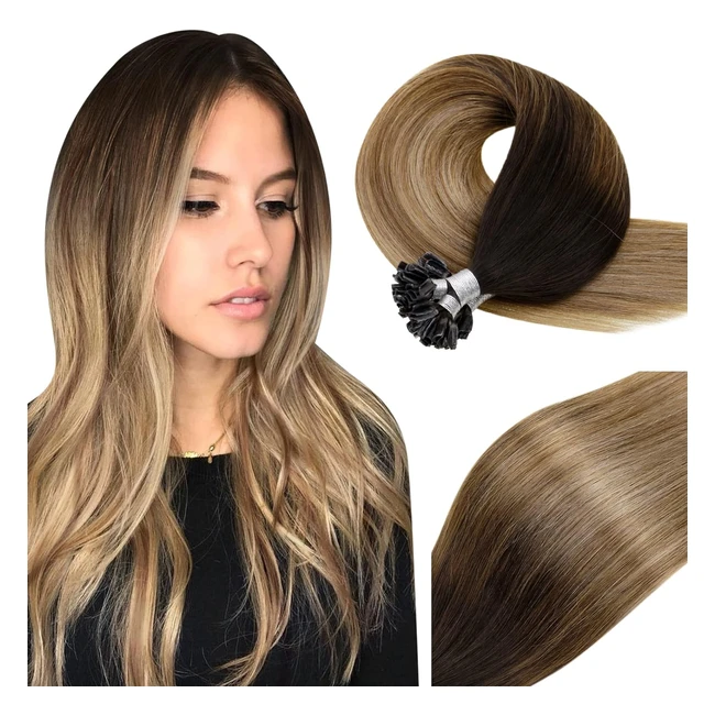 Estensioni Capelli Veri Cheratina 50cm - Vivien U Tip Extension Capelli Lisci 50s 50g