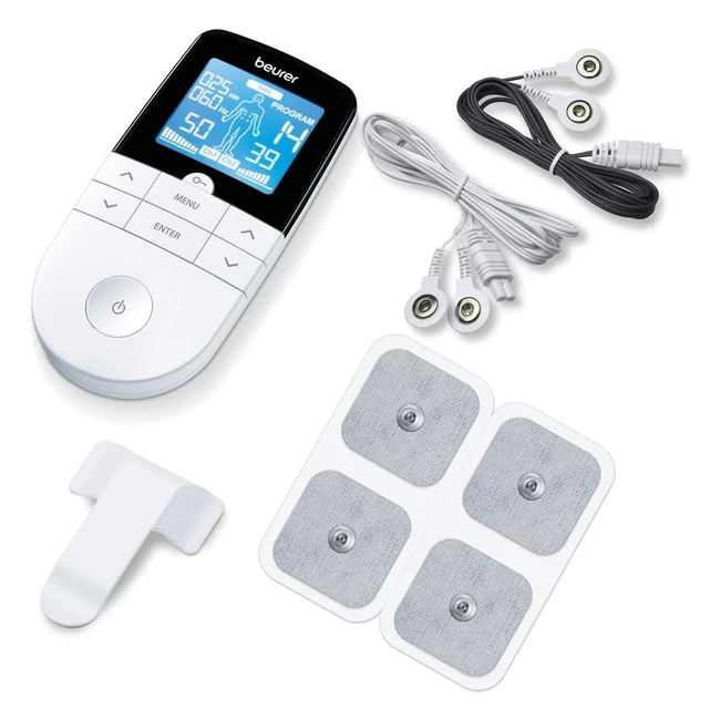 Beurer EM49 Painfree Digital TENS and EMS Machine - Natural Pain Relief Rehabil