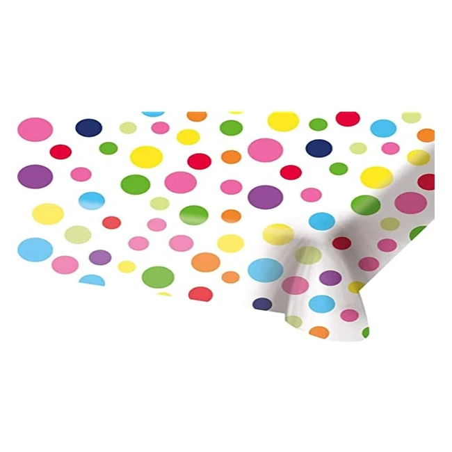 Mantel Feliz Cumpleaños con Lunares 130x180 cm - FOLAT