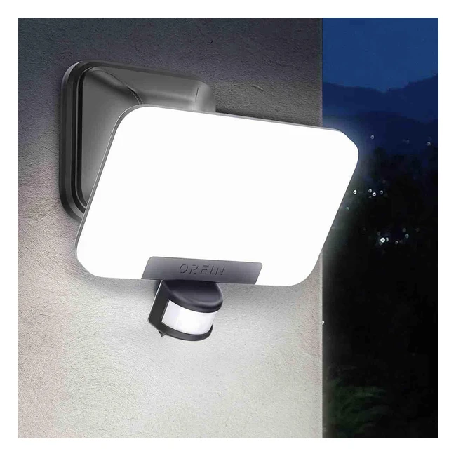 OREIN LED Strahler mit Bewegungsmelder Außen 2700K-6500K warmweiß kaltweiß 2800lm 24W superhell Außenstrahler mit 3 Köpfe IP65 wasserdicht Fluter Flutlicht für Garage Garten Hof Haustr