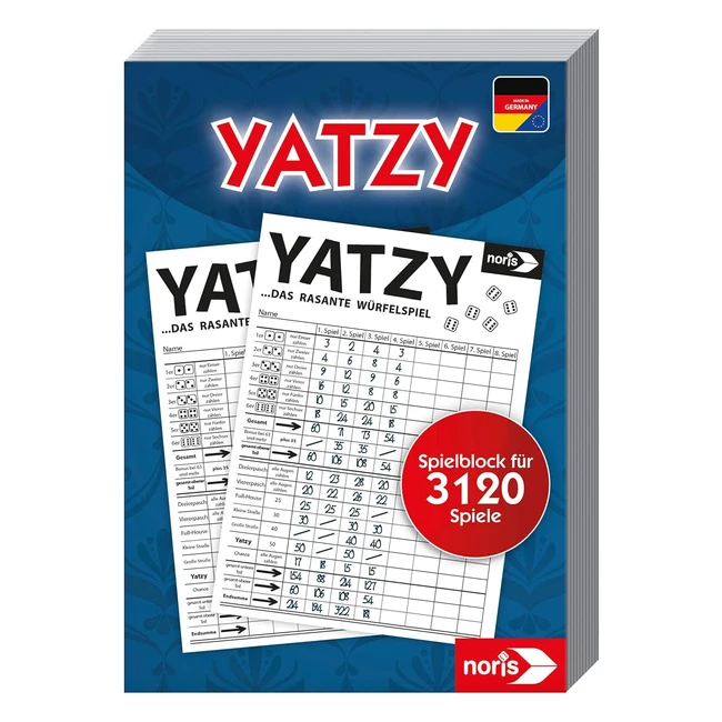 Cuaderno de Resultados de Juego de Dados Noris 606194305 - Versin en Alemn