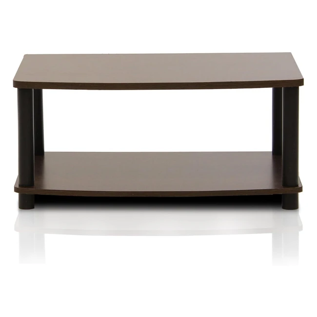 Furinno Toolless TV Stands - Dark Brown/Black - Fits up to 25 inch TV