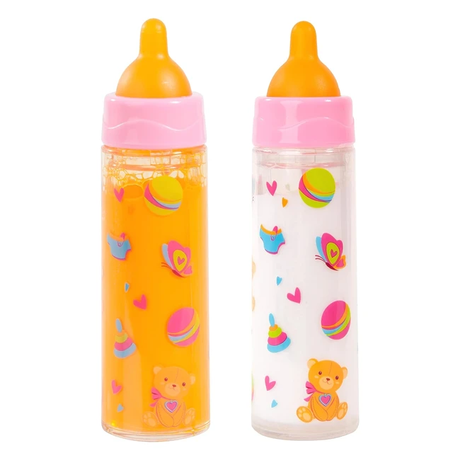 Biberones Mágicos Bayer Design 79201AE - Blanco/Naranja - ¡Llena y vacía al girar!