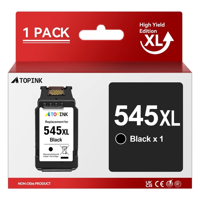 Cartouche d'encre Atopink PG545XL pour Canon 545 XL - Noir