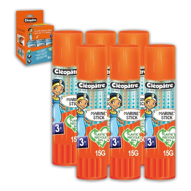 Cloptre BA15CMCX6 Clostick Marine Barra de Pegamento Azul 6 x 15 g