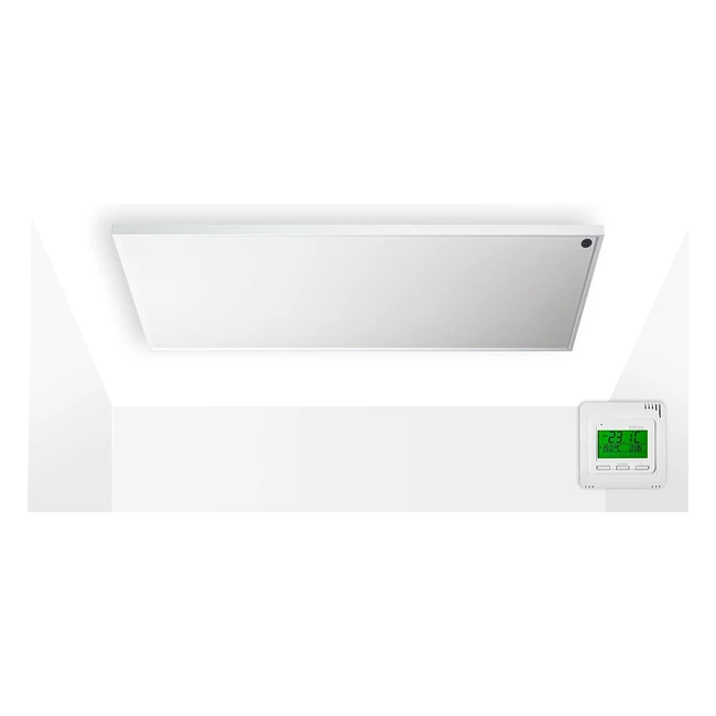Effiziente Knighaus Infrarotheizung 800 Watt für die Deckenmontage - Komplettset mit Funkthermostat