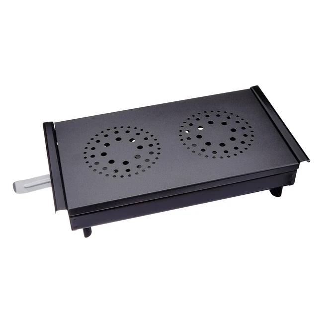 Calientaplatos y Calientaplatos Profesional KitchenCraft con 2 Candelitas - Negro/Gris