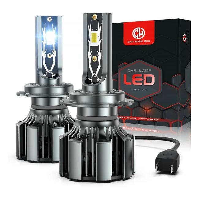 Lampadine LED H7 16000lm 80W - Bianca