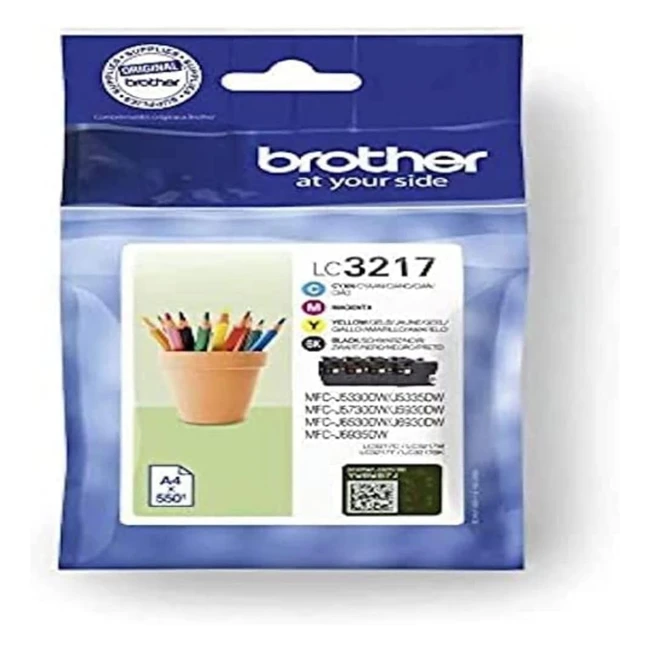 Cartucho de Tinta Brother LC3217VAL - Negro/Cian/Magenta/Amarillo - Referencia 550/550