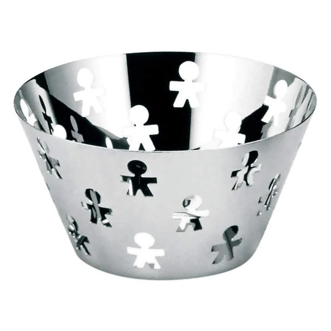 Alessi AKK05 Design Fruit Bowl - Stainless Steel - Polished - 23cm
