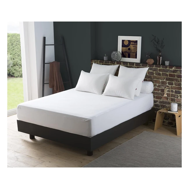 Protège-matelas imperméable Dodo 160x200 pour lit 2 personnes - Enveloppe douceur coton - Lavable en machine
