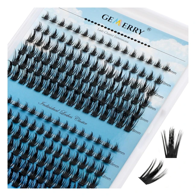 Faux Cils Individuel 192pcs Extension Cils Bouquet DIY Maison 007mm D Curl Gemerry Cilsk008816mix