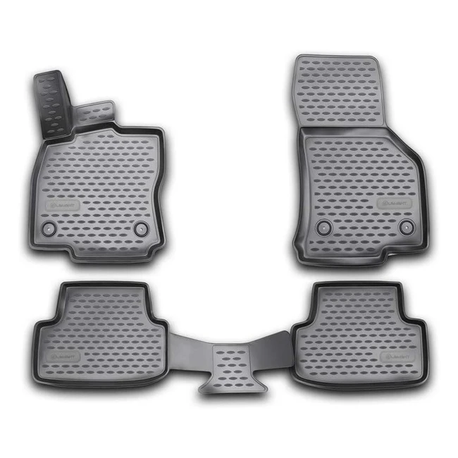 Alfombrillas de goma antideslizantes para VW Golf MK7 MK8 - Negro