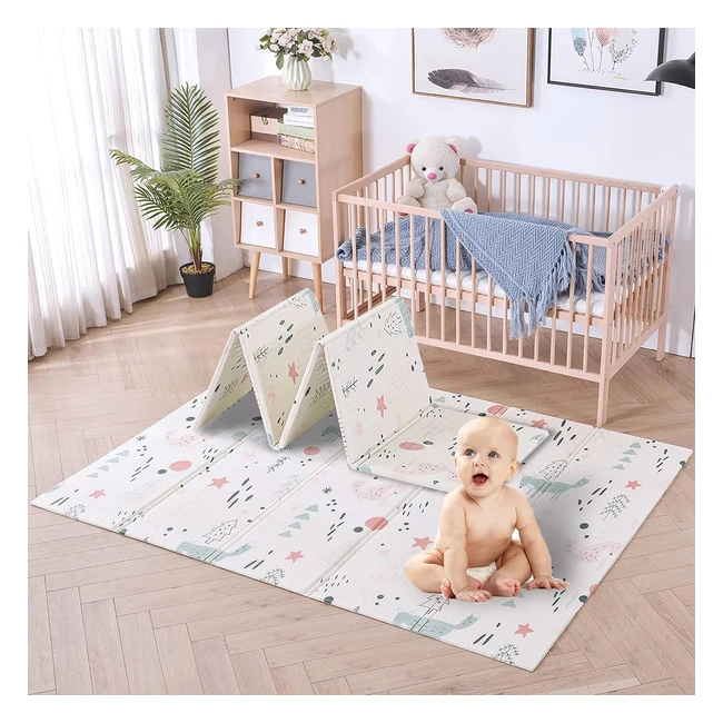 Alfombra de Juego Infantil Mocosy XPE - Plegable y Portátil - No Tóxica - 150x200x1cm