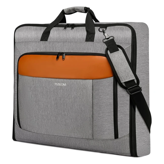 Large Suit Bag for Men 40inch - 3 Suit Dress Carry On Garment Bags - Travel-Fold