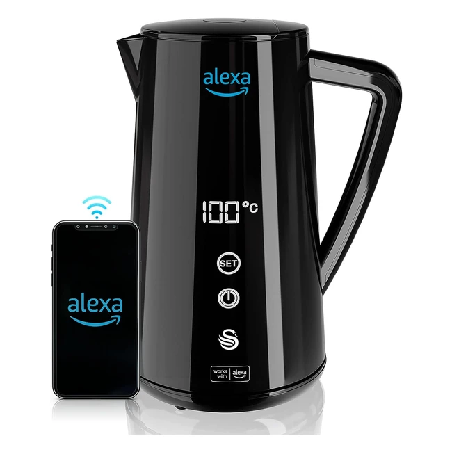 Bollitore Elettrico Intelligente Alexa 15L - Swan SK14650BLKNEU