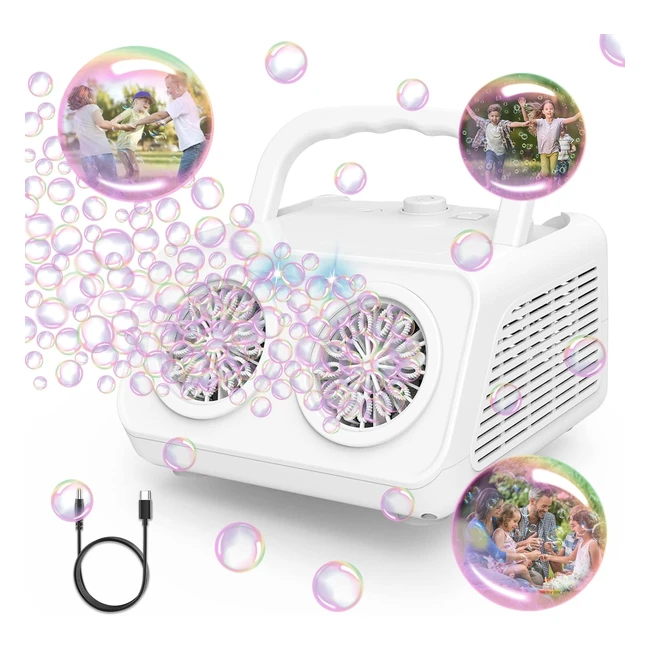 Macchina Bolle Bambini Automatica 20000 Bollemin Bubble Maker Giocattoli 26 For