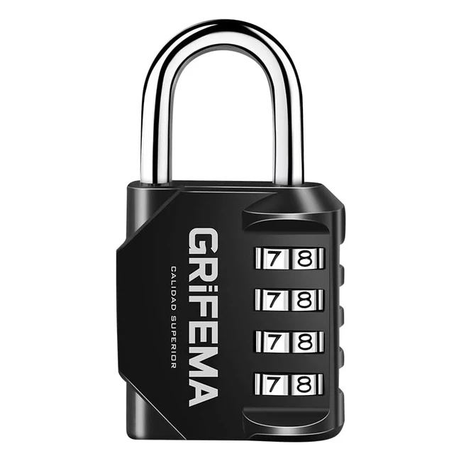 Grifema Combination Padlocks - High Security 4-Digit Code Locker - Weatherproof 