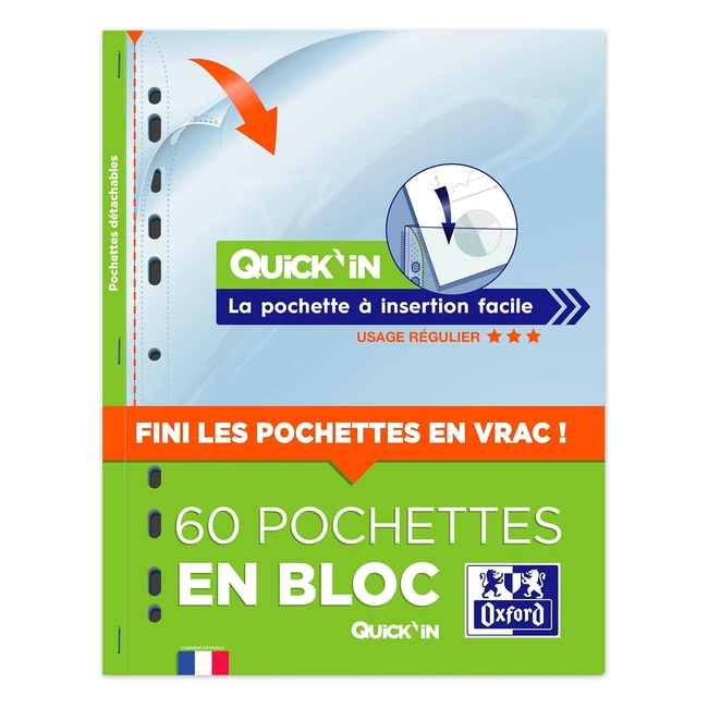 Blocco 60 buste plastica A4 Quickin liscio spessore 5100