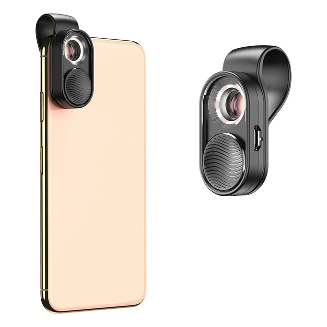 Microscopio Apexel 100x per Smartphone - Illuminato con LED - Ricarica USB