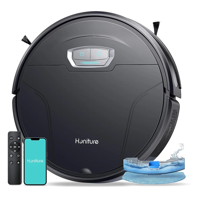 Honiture G20 Pro Saugroboter mit Wischfunktion, 4500 Pa starke Saugkraft, 76 cm, App-Steuerung